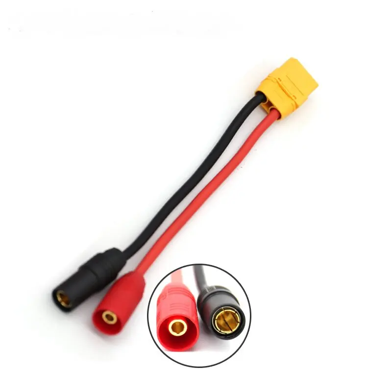 Custom XT90 to AS150 plug charging adapter cable for agricultural spray drone RC drone battery