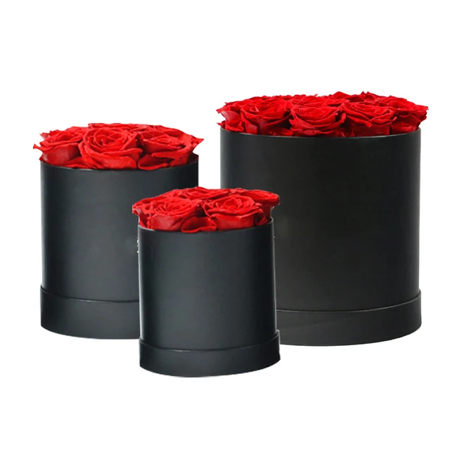 Hot Selling Preserved Dome Long Life Eternal Red Roses Preserved Flower from Scent for Wedding Centerpiece
