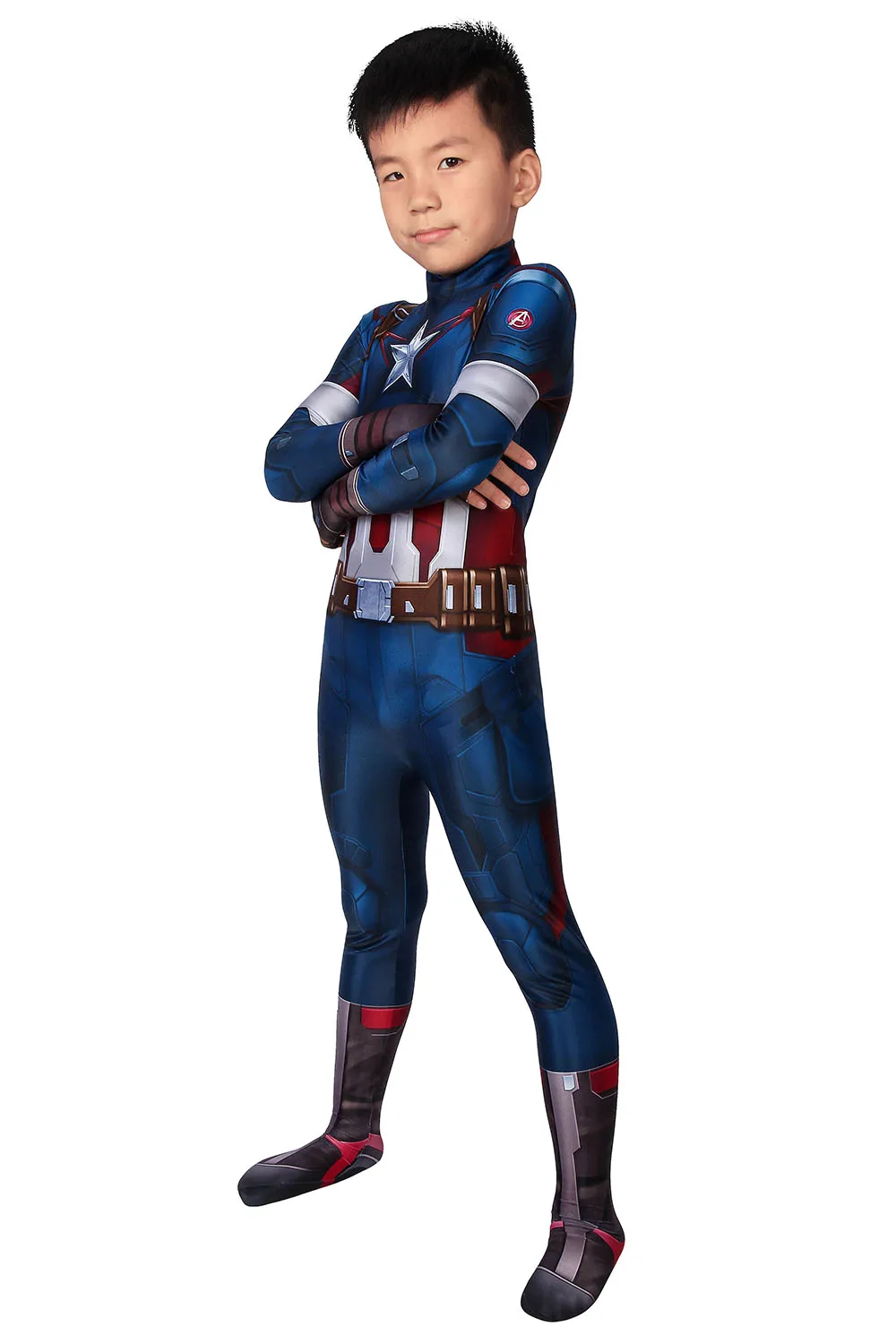 
Captain of America Steve Rogers Kid Cosplay children Costume Set J19032BA 