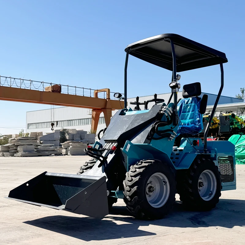 Free Shipping Skid Steer  EPA  engine CE Mini Skid Steer Loader Attachments  gasoline engine with attachments