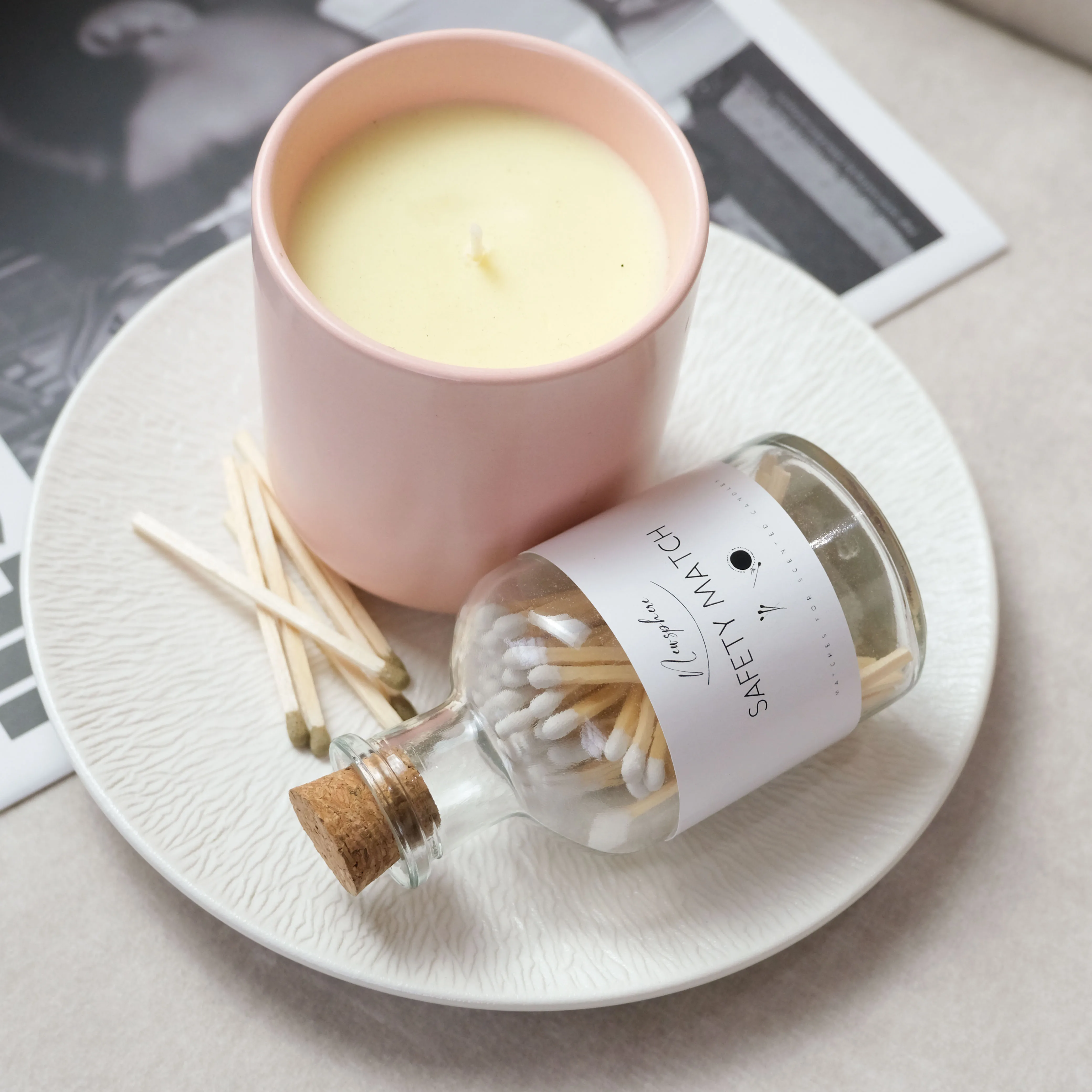 2024 Hot Selling Decorative matches color match sticks large white matches