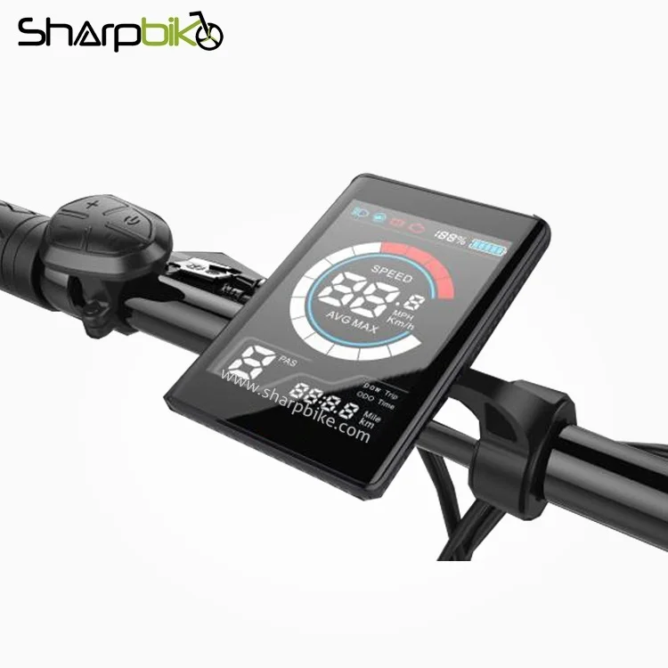 Sharpbike new 3.5 inch TFT-S2 colorful ebike display with USB for electric bike