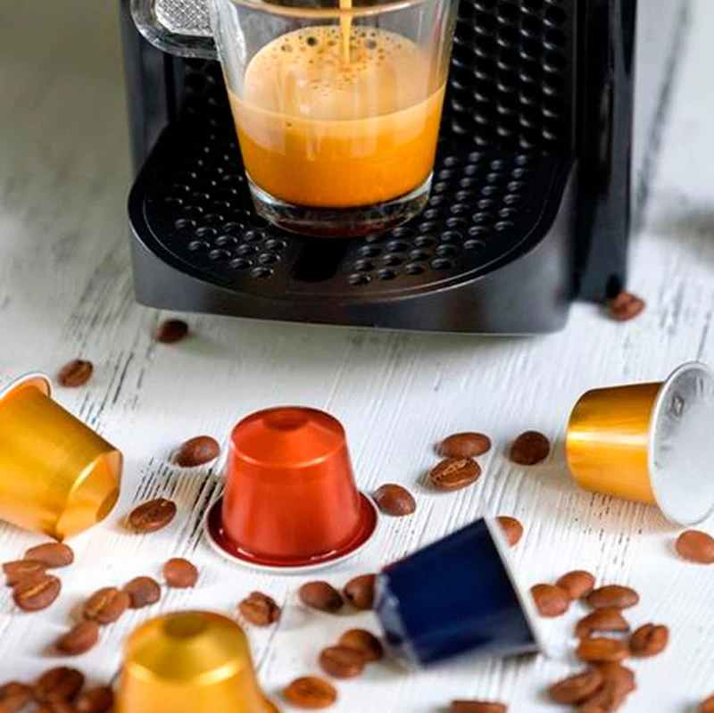 Customized Aluminum Capsule Coffee Packaging Compostable Nespresso Pods Coffee Capsules for Sale