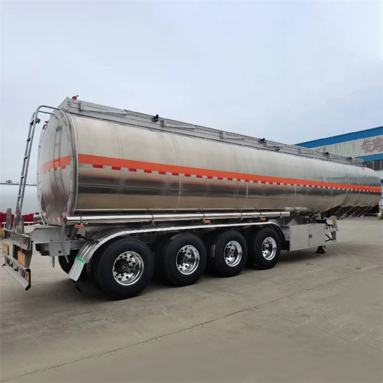 Food grade milk  water Aluminum Carbon Steel tanker edible Silo trailer Liquid Fuel Carrier trailer