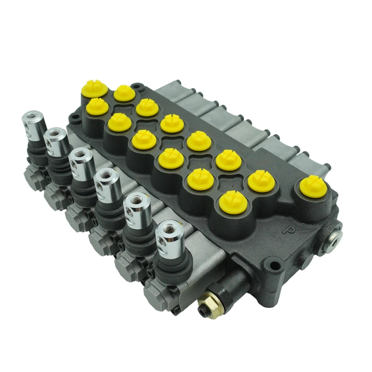 DCV40 construction machinery hydraulic parts Monoblock Directional Control Manual Valve