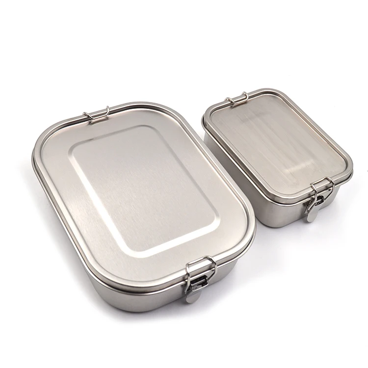 Metal Box for Kids or Adults School or Office With Insulation Lunch Box Container Stainless Steel Portable Bento Box
