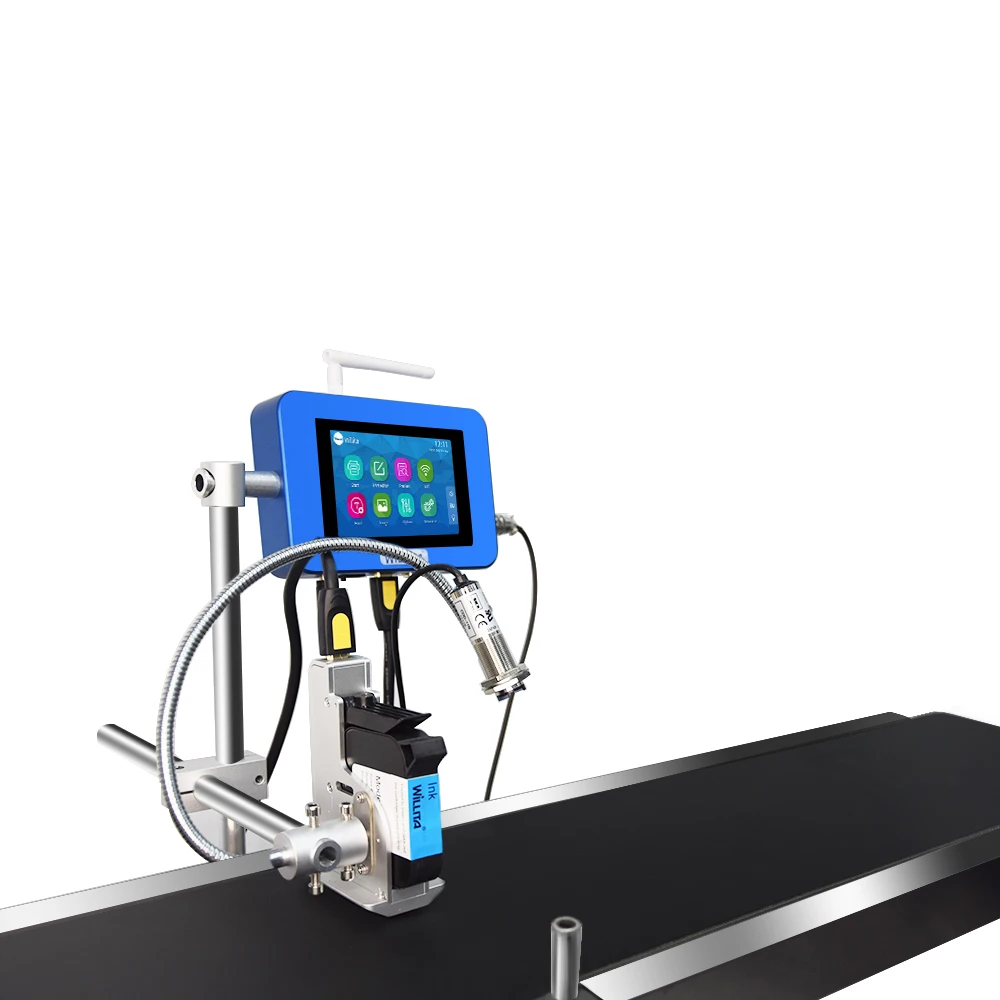 Touch Screen Intelligent Online TIJ Inkjet Printer with Smart Rotating Nozzle