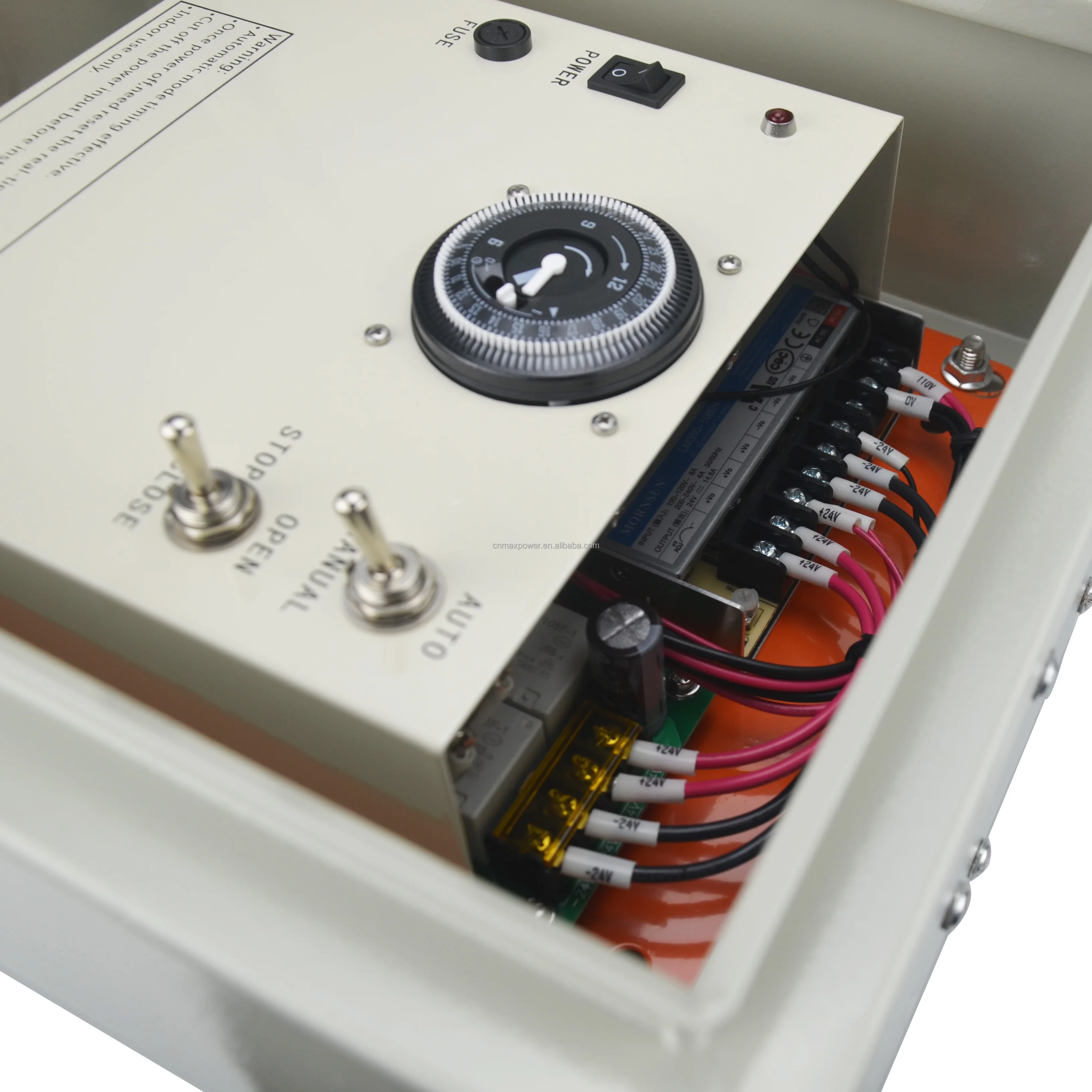 Greenhouse Roll Up Motor Timer Controller Automatic for Ventilation with AC110V to DC24V Transformer Timing Control Open Close