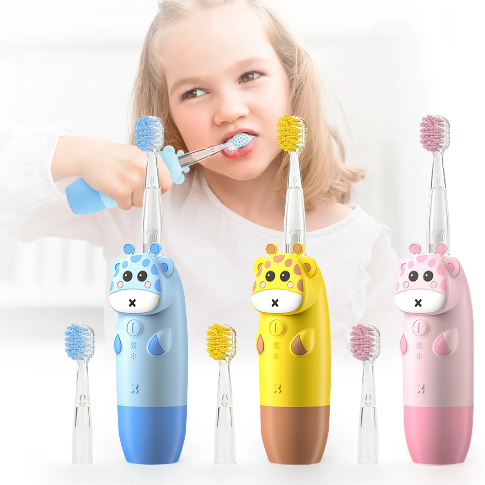 Hot Smart Kids Electric Toothbrush 3 Modes Sonic Automatic Tooth Brush Battery Powered 360 Degrees Electric Toothbrush