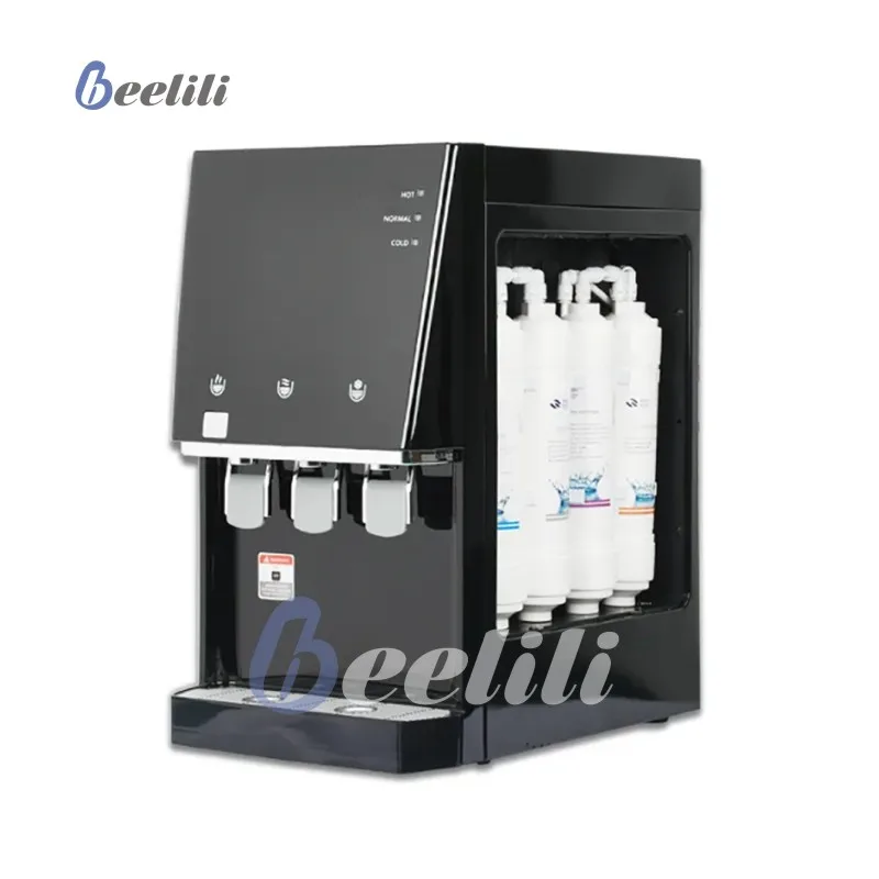 Beelili Desktop  water cooler dispenser household dispenser water cooler with filter small water purifier,