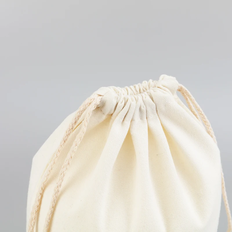 High quality canvas drawstring bag, cotton drawstring bag