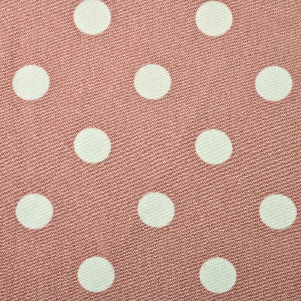 New arrival 100% polyester woven plain white and green polka dot sph printed dress fabric for apparel