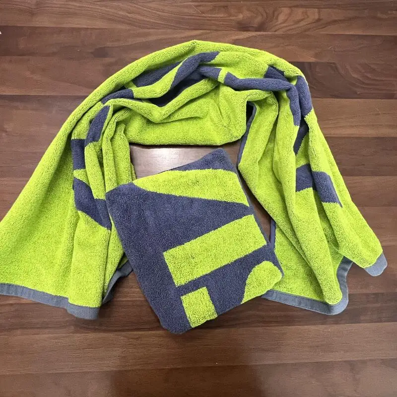 Высококачественное хлопковое жаккардовое Тканое спортивное полотенце для фитнеса с логотипом на заказ Брендовое гольфа оптовая продажа