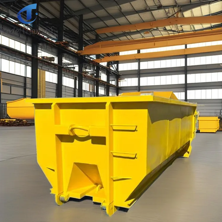 Factory produced durable  hook lift containers roll off /on bins for construction waste