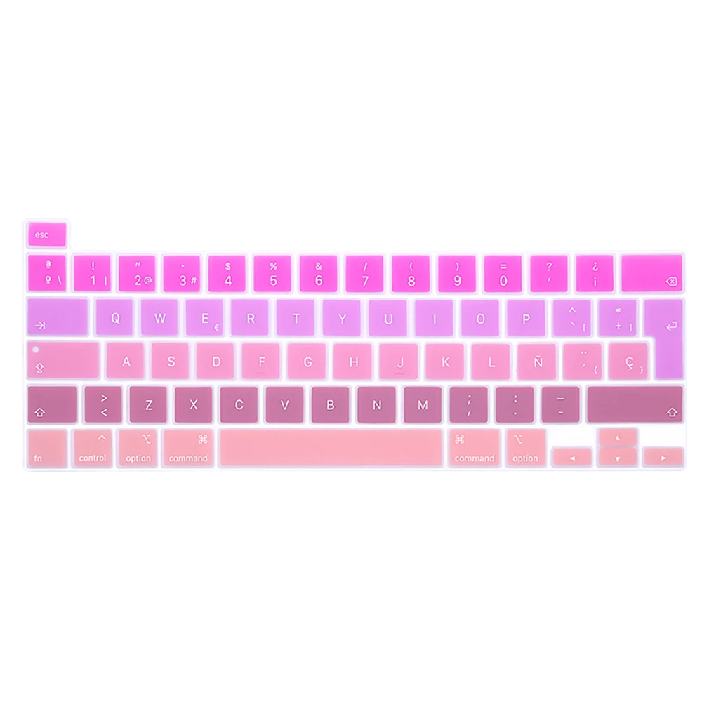 Чехол для клавиатуры ноутбука macbook Pro13 2020 защитная пленка новинка Pro16 A2141 Pro13.3 A2289 A2251 силиконовый чехол с испанской