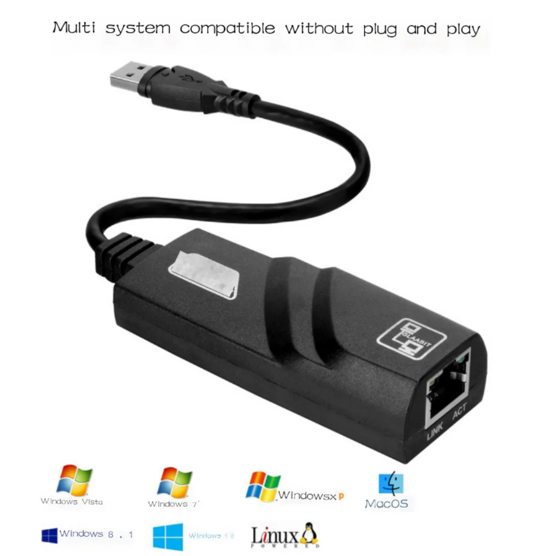 Оптовая продажа USB 3 1 штекер Черный цвет Тип C к порту LAN RJ45 1000 м гигабитный Ethernet сетевой lan адаптер соединитель для ноутбука
