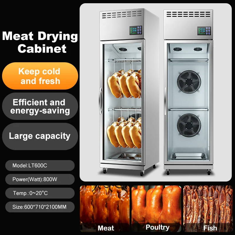 Durable Coasted Steel With Big Fan Duck Drying Fridge for Sausage Production