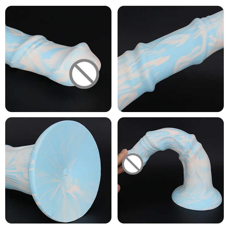 Long anal dildo large horse dildo silicone animal dildos sex toys for Male Female Masturbating
