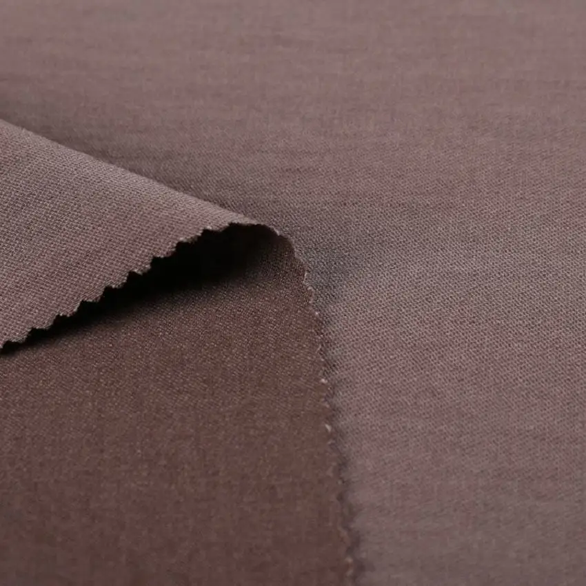 T/R/N/AN  217GSM stretch nylon polyester blend fabric plain dye grosgrain woven polyester mix nylon fabric for pants or dress