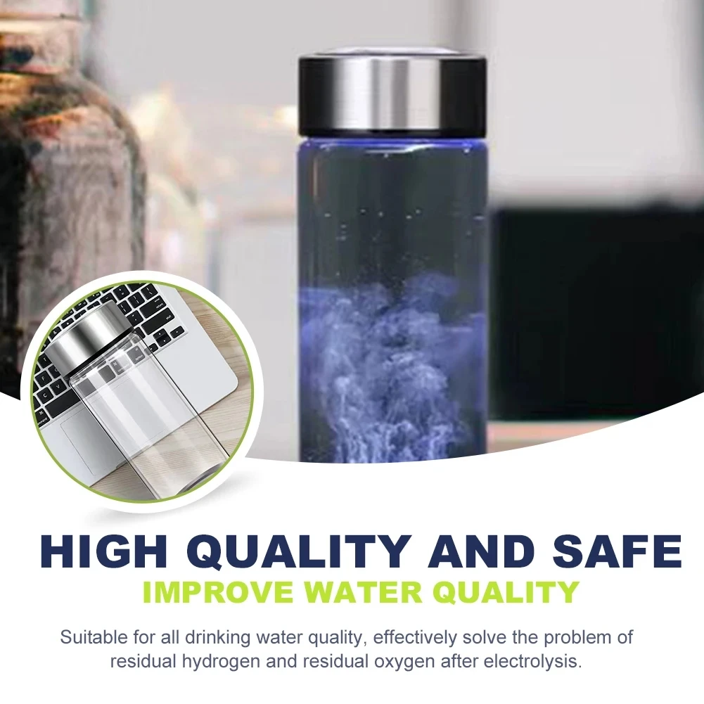 Rich Hydrogen Oxygen Water Cup H2 Inhalation Device Water Bottle SPE PEM Dual Chamber Maker Healthcare Water Cup