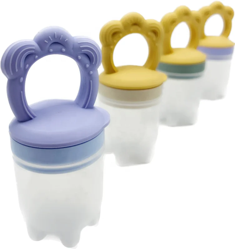 Trending Products 2023 New Arrivals Kids Baby Infant Pacifier Feeder Silicone Opp Bag Soft Toy Unisex Silicone Baby Feeding Set