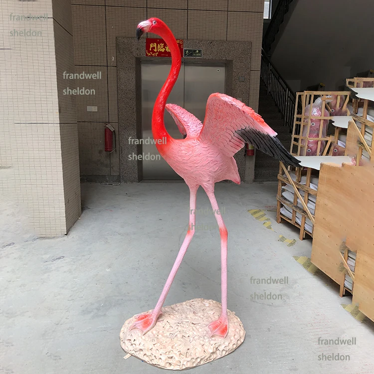 flamingo bird large polyresin animals decorations / waterproof flamingo props/home decorations artificial artwork flamingo