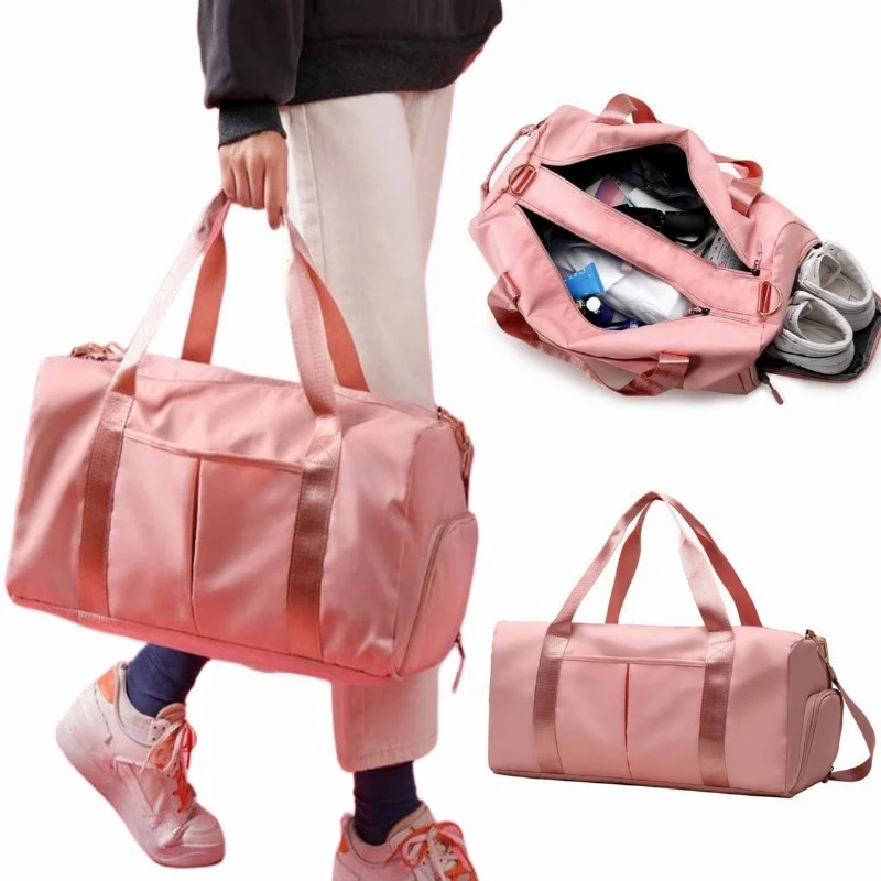 2023 Hot Travel Fitness Sports Bag with Large Volume for Gym Exercise Waterproof Fabric Gym Bag with Shoes Compartment