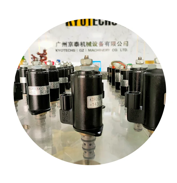 KDRDE5K-50/30C50-143 YN35V00004F1 K7V63/125 SK350-8 SK450-8 Excavator Solenoid Valve