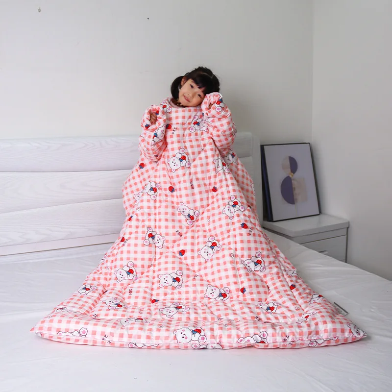 120*150 см с мультяшным принтом Manta de almohada manta портативное одеяло на молнии