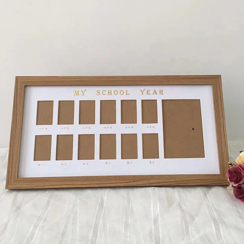 school frame picture ornaments collage graduation souvenir frame with 12 holes