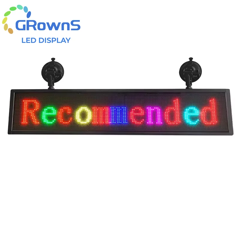 P5 тонкий RGB знак полноцветный Автомобильный светодиодный дисплей плата программируемая прокрутка текстовое сообщение рекламный