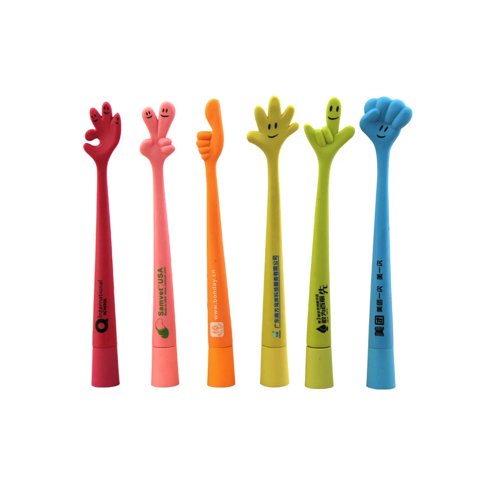 BKS rubber cheap Coated creative ball point pen kawaii pens plastic cartoon pen with custom logo