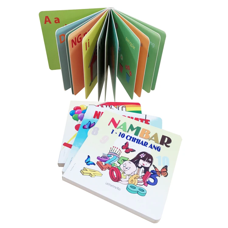 OEM Custom Educational Card Board Books For Kids In Hardcover  Full Color Minimum Order 100 Book For Children