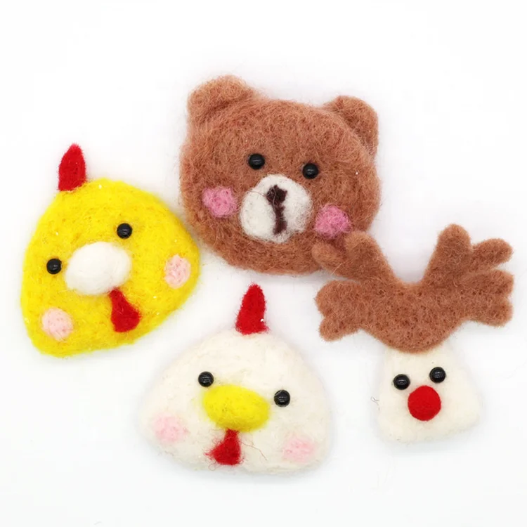 
Hot New Products Little Bear Custom Patches Embroidery For Hair Accessory 