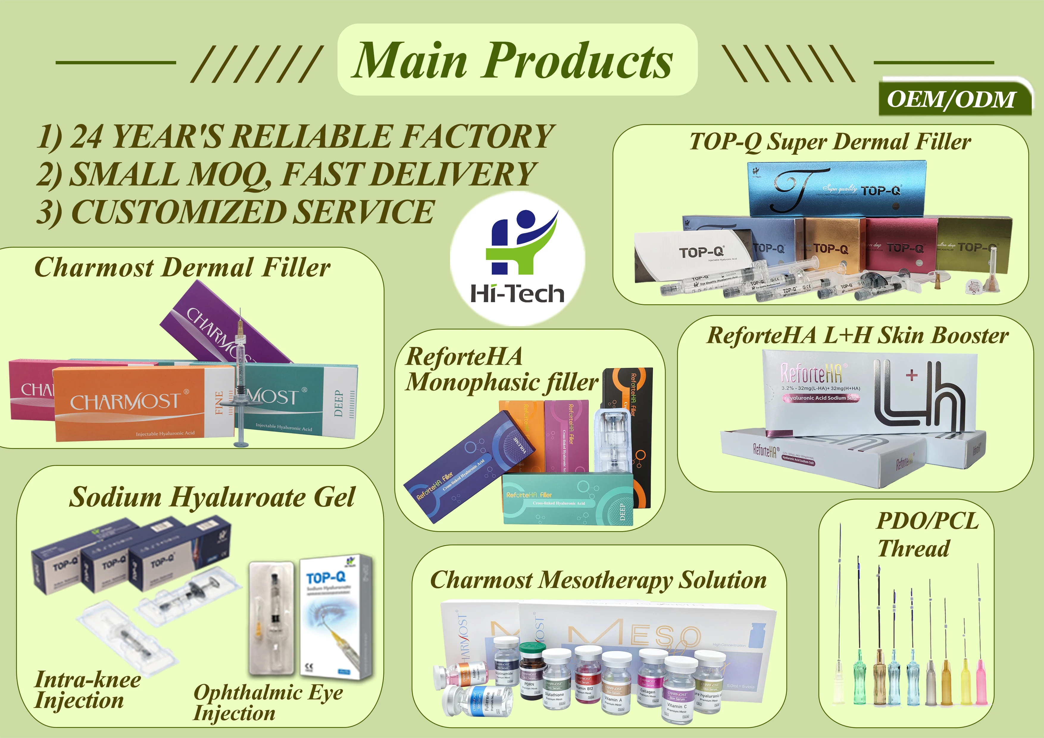 ReforteHA Best Selling Monophasic Hyaluronate Gel 2ml Dermal Fillers Hyaluronic Acid Injections for Lip Filler Face Injection