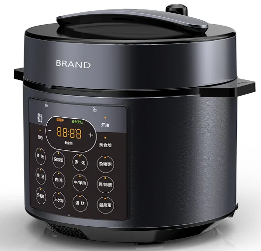 Многофункциональная электрическая скороварка Leeper, 5 л, с антипригарным покрытием, большой вместимости, новый дизайн, 2021