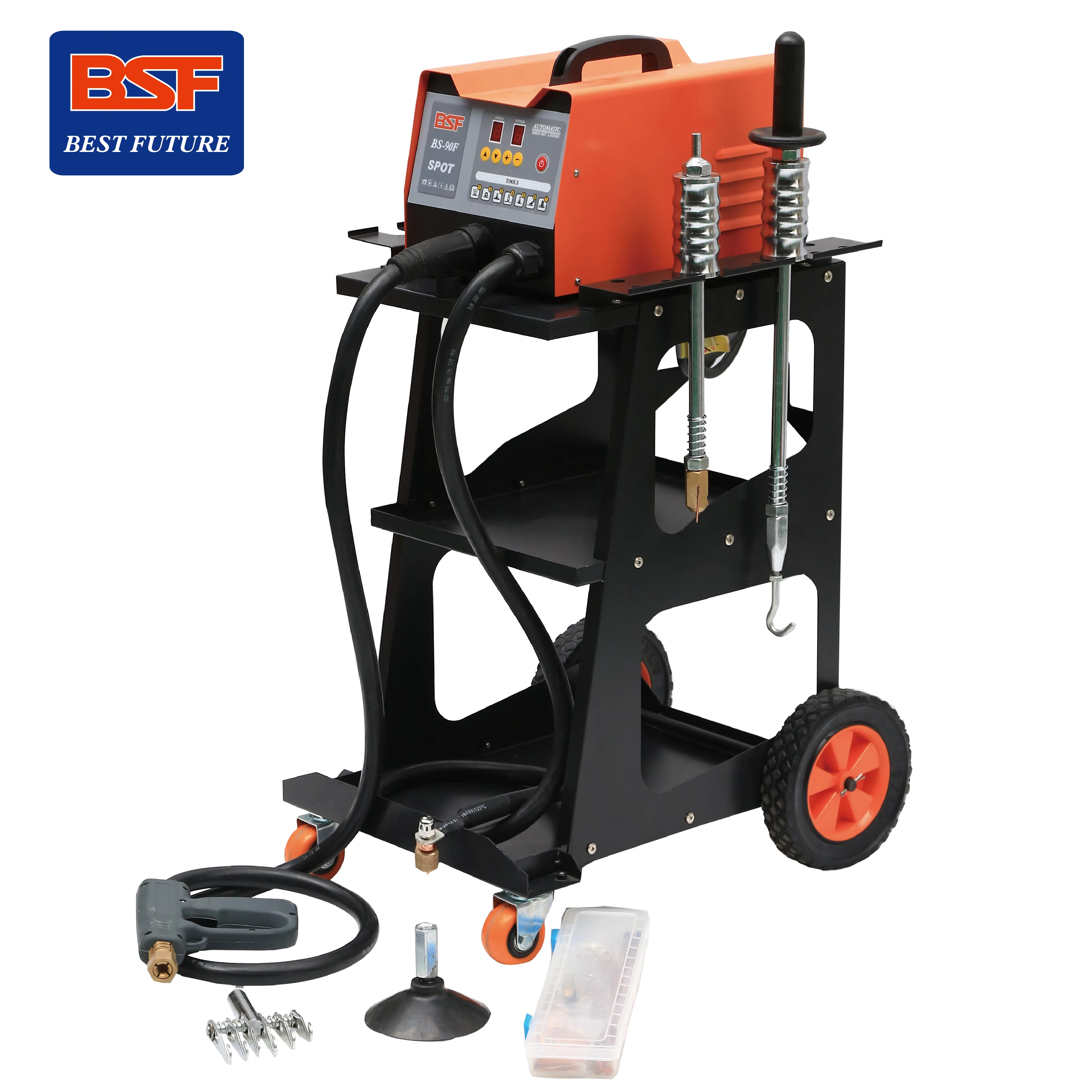 Производство, аппарат точечной сварки, точечная сварка и автоматические вмятины для кузова