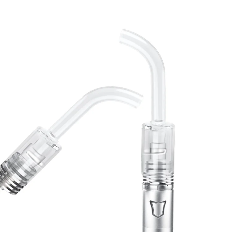 Pure vapor quartz bucket heating element vaporizer wax dab vape pen with long glass top