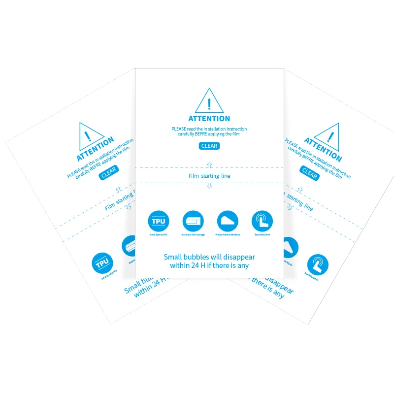 Universal 120*180mm Self-healing Screen Protector for Anti-blue Light Sheet Cutting Machine