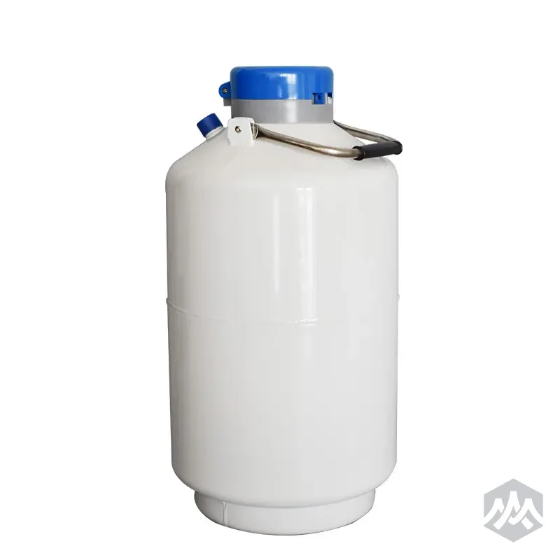 1L-10L Portable Cattle / Goat Frozen Semen Liquid Storage Containers YDS 6 Cryo Liquid Nitrogen Dewar Tank