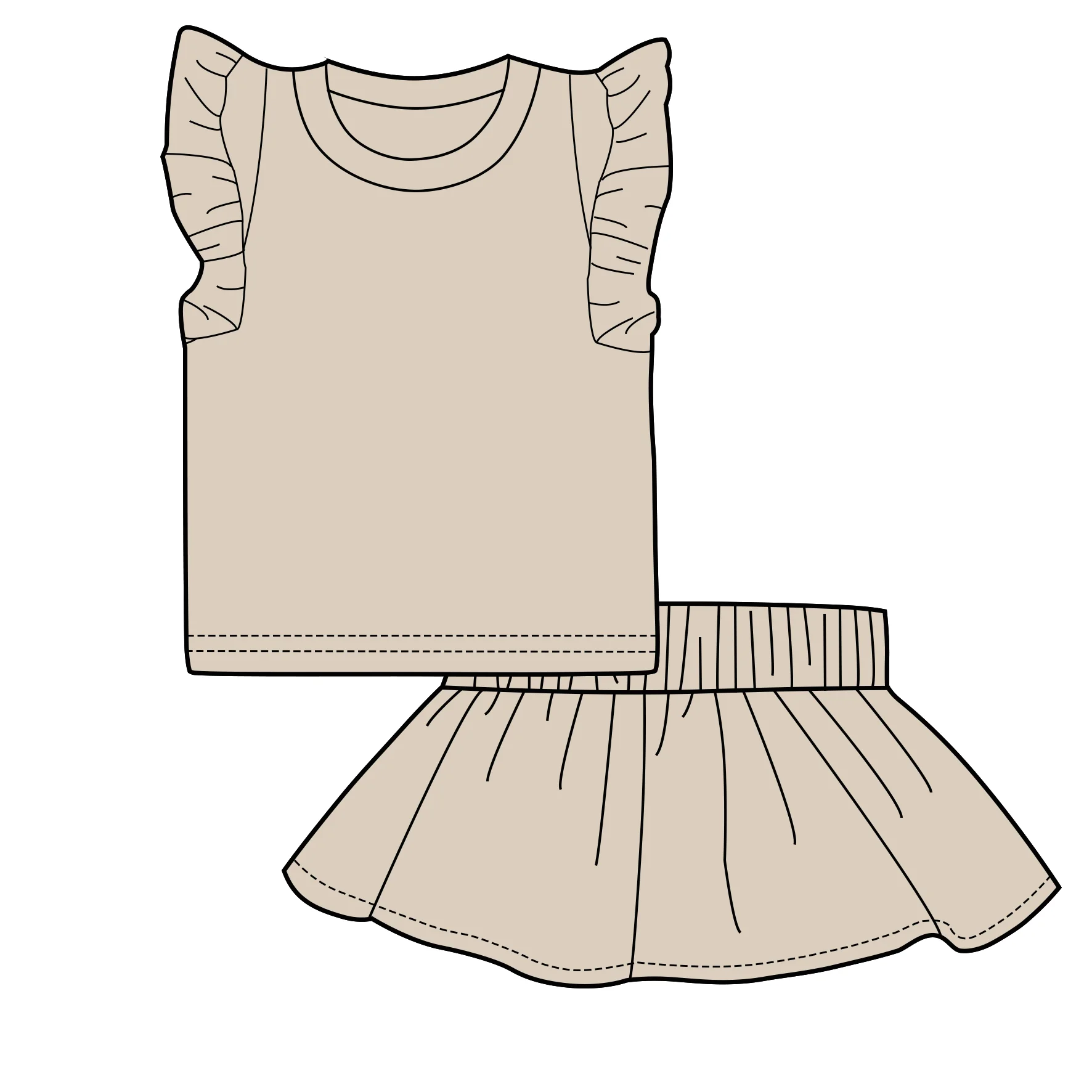 Lace Ruffle Baby Girls Cotton Clothing Sets Kids Girl Clothing Sets 1 Year Girls Clothing Sets For Skin Care