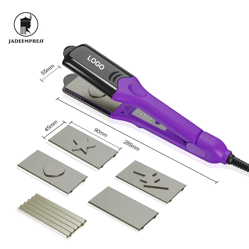 Salon Massage Iron 4 In 1 Hair Crimper And Straightener,Hot Sell Hair Styling Tools Professional Crimper Hair Iron