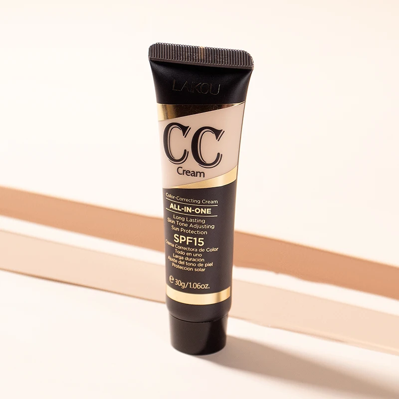 Hot Sales Full-Coverage CC Cream Foundation Color Correcting Cosmetic with Pearl for Long-Lasting Face Makeup