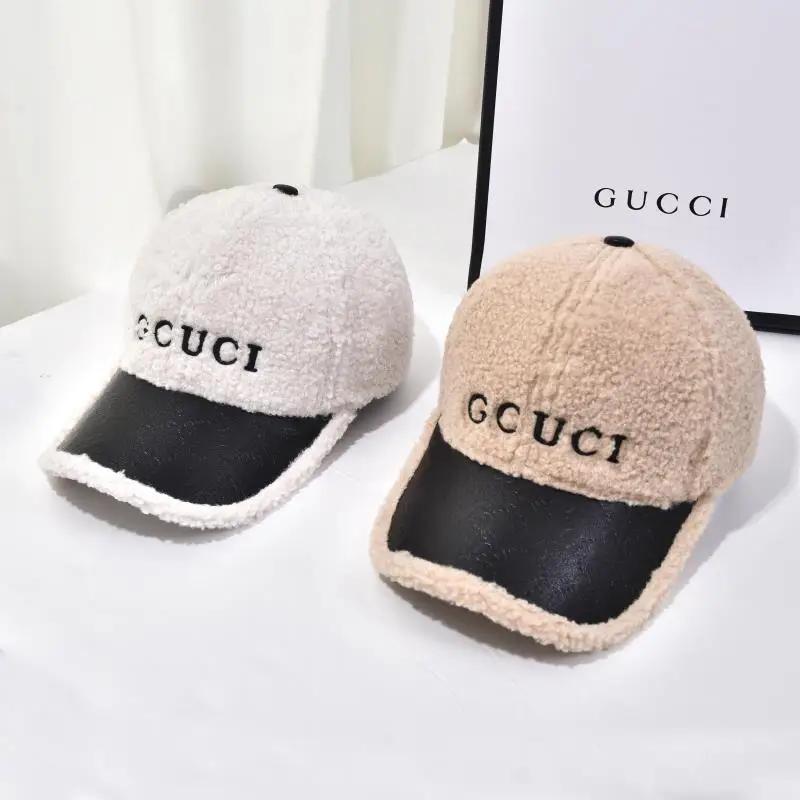 
Wholesale peaked velvet thick winter warm women teddy designers baseball hats cap 