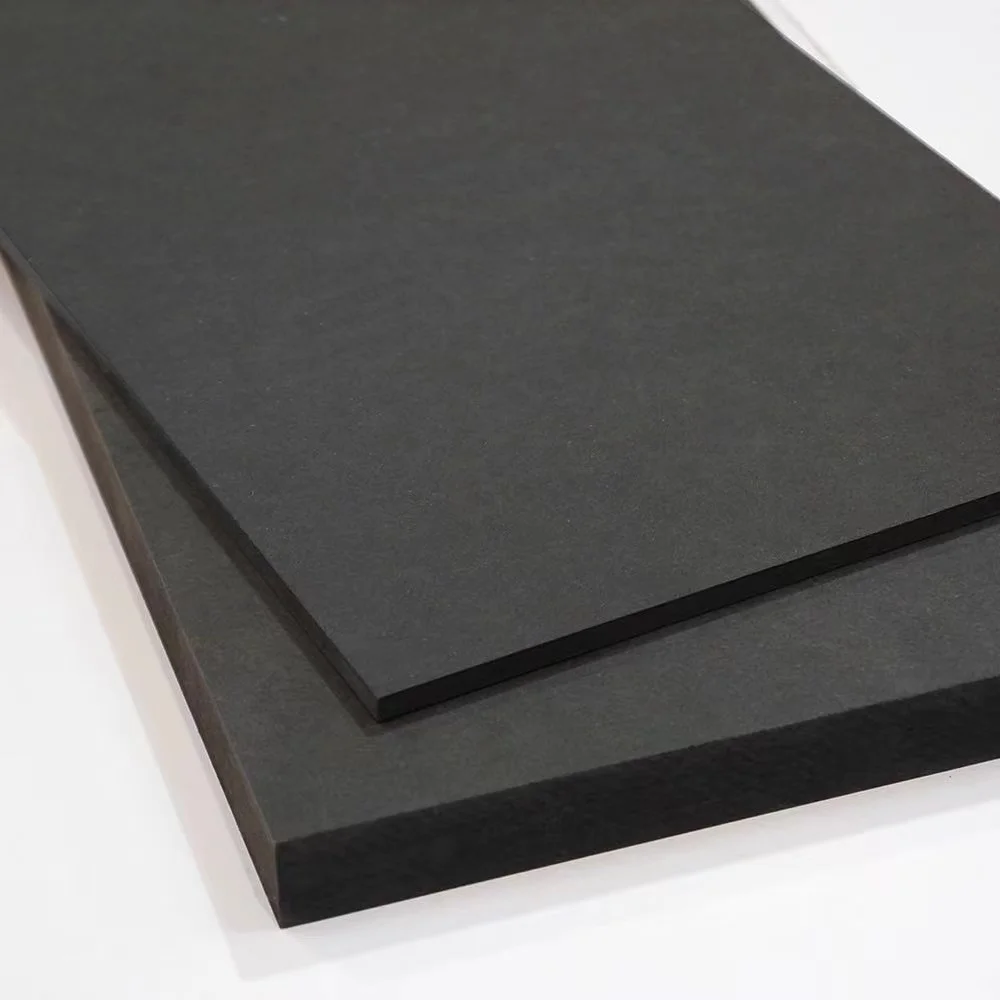 QX-M24 High Quality Cheap Price 1220*2440mm/2100*2800mm Gloss Black 2.5mm 3mm Melamine Faced Mdf Board for Funiture