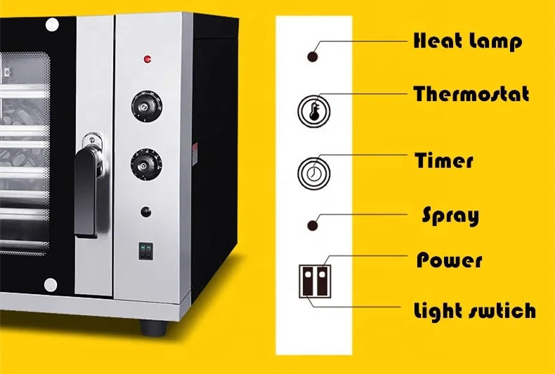HOT SALE COMMERCIAL CONVECTION OVEN WITH SPRAY