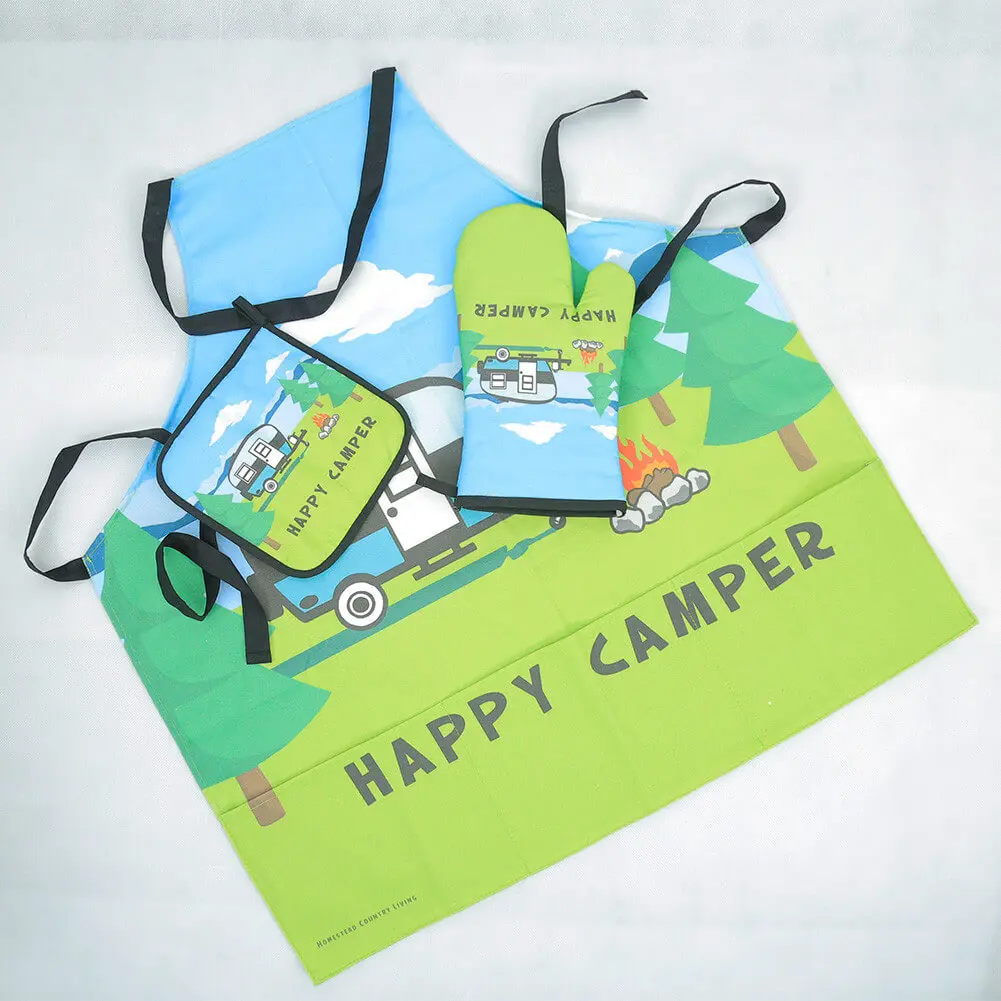 100% Cotton Custom Design Printed Cooking Kitchen Apron Gift