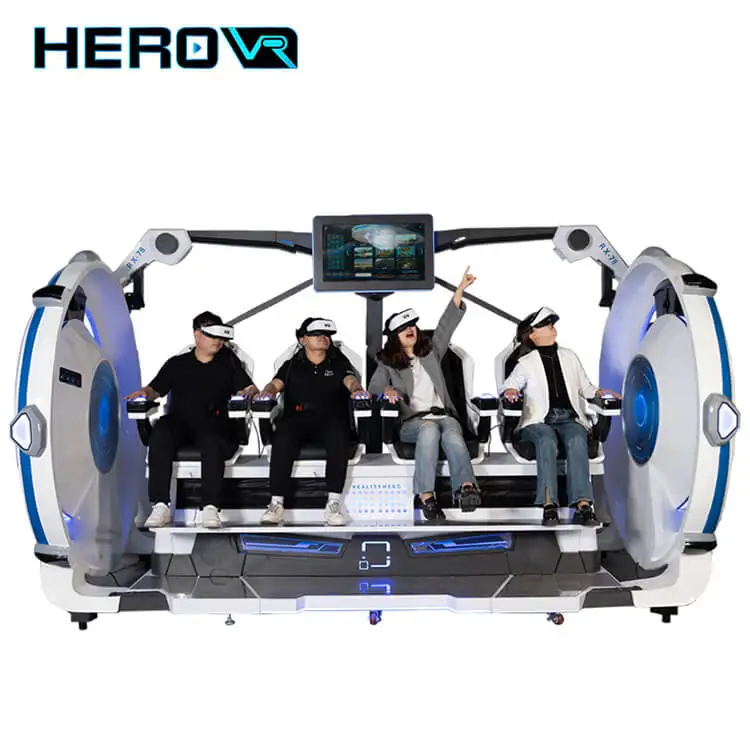 HEROVR  Free Movies Downloads Multiple Effects 9D Vr Cinema 4 Seats Simulator Kapsul