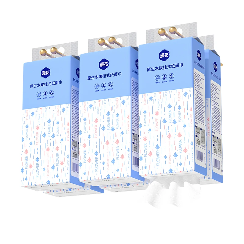 Wholesale  Wall Hanging bottom tissue 1280 Pieces 4 Ply toilet hanging paper