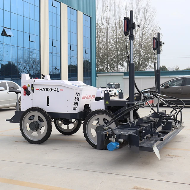 High efficiency vibrating ground laser leveling machine paver concrete laser screeding machine